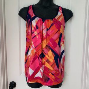 EUC Xersion 3X Multi Color Work Out Top with Built-in Support